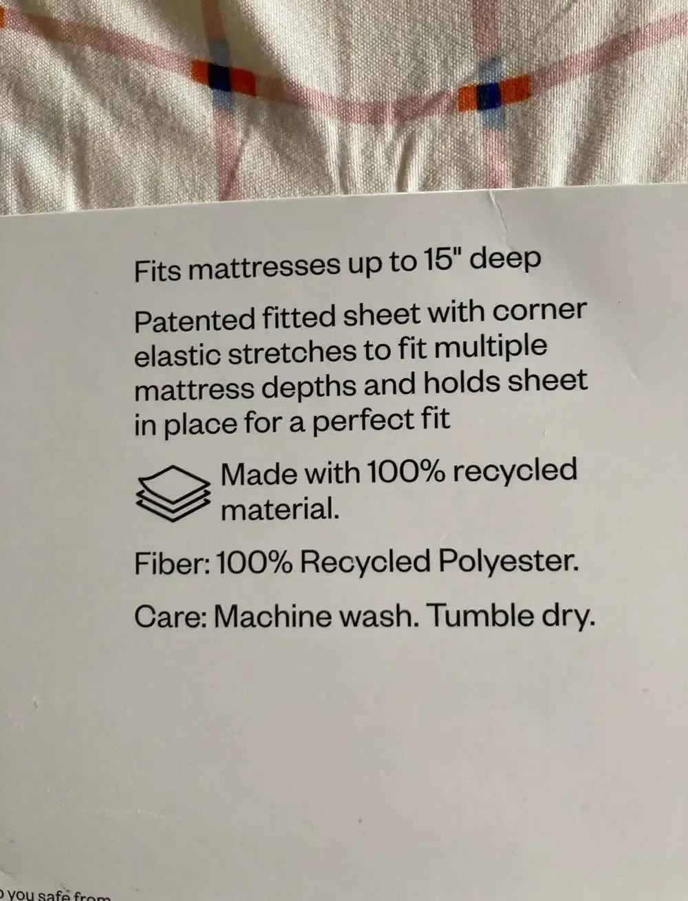 Room Essentials Twin/XL Twin Microfiber Sheet Set‎ Plaid